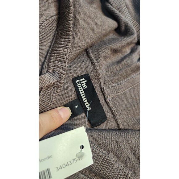 The Commons Men's Large Purple 100% Merino Wool Brosnan Hoodie NWT Winter - Picture 6 of 9